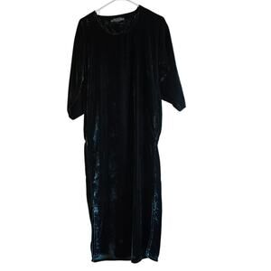 Vintage the J. Peterman co. green velvet nightgown size xs